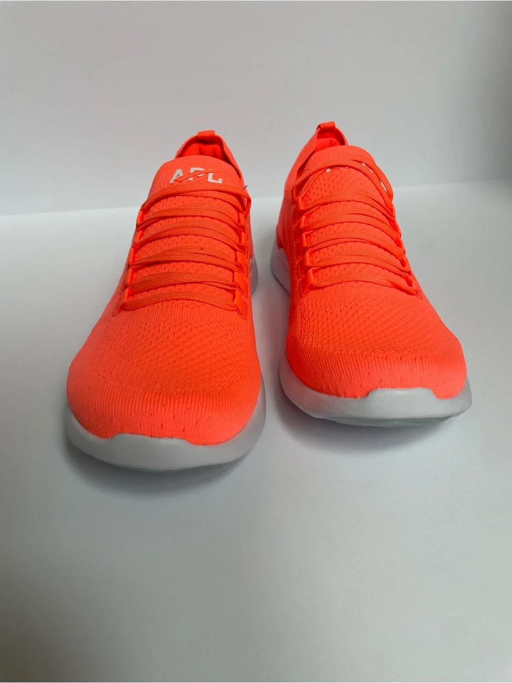 NWOT APL Techloom Breeze Women's Neon Coral Knit Lace-Up Sneakers